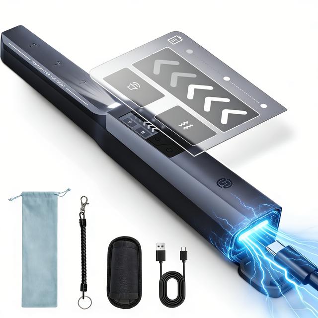 TEMU Professioneller wiederaufladbarer Metallsuchgerät-Pinpointer mit LCD-Bildschirm, verbessertem Chip, 800 mAh-Lithiumbatterie, 4 Detektionsmodi & 3 SOS-Alarmlichtern