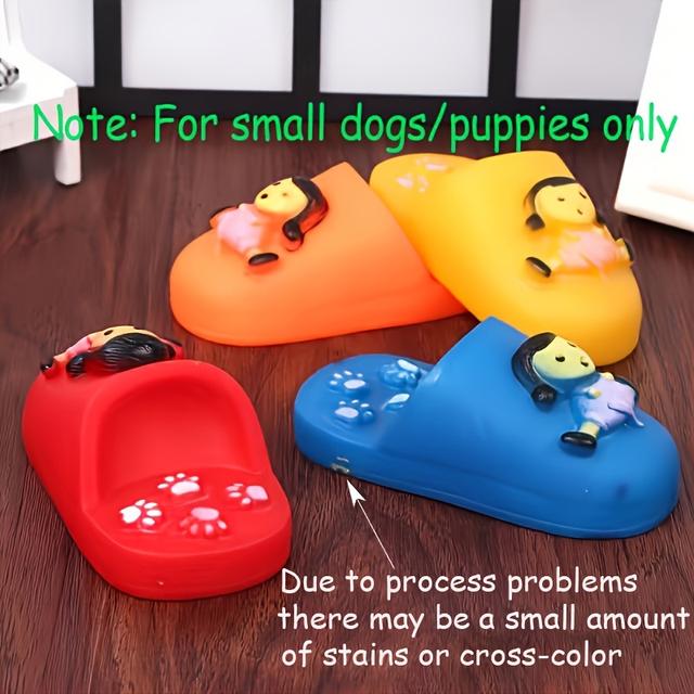 TEMU 2 шт. гумових пискучих іграшок для у формі капців – це та унікальна для ваших улюбленців, що дозволяє їм повністю розгорнути свою , без батарейок