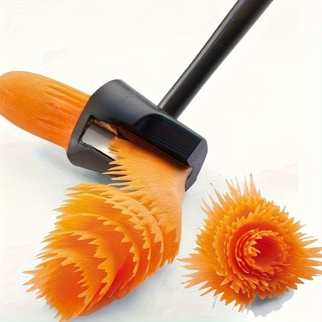TEMU 1 Spiral Cutter, Carrot, , Potato Slicer, Fruit Peeler, Carving Device, Kitchen Vegetable Cutting Machine Slicing Tool, Making Food
