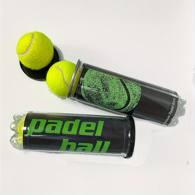 TEMU 3 Balls Per Tin, Practice Tennis Balls, Fathers Day Gift, Official Size Tennis Balls, Ideal For Training And Practice, Low Bounce, Suitable For Surfaces