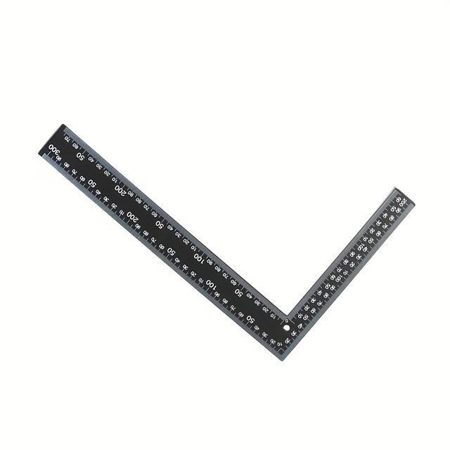 TEMU Carpenter', Framing Square, 8 By 12 Inches, Right Angle Ruler, Framing Tools, L-shaped Ruler, Metal Square,