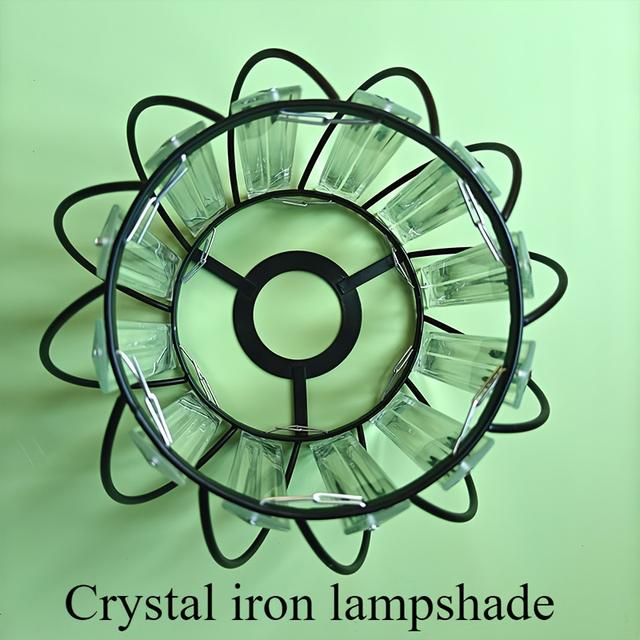 TEMU Plafonnier moderne à cristal LED, besoin d'électricité, batterie, éclairage élégant pour , à coucher, à manger, la décoration du couloir