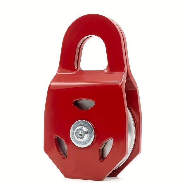 TEMU Ton Winch Pulley For Winch Pulley Block Recovery Ring Recovery , Double Winch Power D Shackle