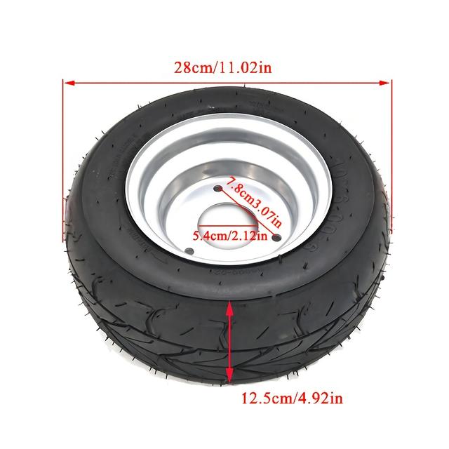 TEMU 10-Zoll Offroad-Reifen 10X6.00-6 10X6.00-5.5, mit einem modifizierten Zubehör mit 3 Löchern. Nur für den Offroad-Einsatz. Nur für den Offroad-Einsatz.