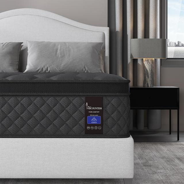 TEMU Viscountess Mattress Memory Foam Bed Queen Double King Single 25cm