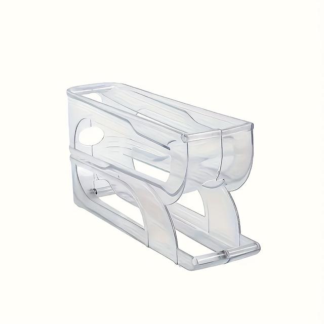 TEMU حامل بيض ثلاثي الطبقات للثلاجة، يمكنه حمل حتى 20 بيضة في وقت واحد، يتميز بتصميم دوار تلقائي لسهولة تخزين وتوزيع البيض