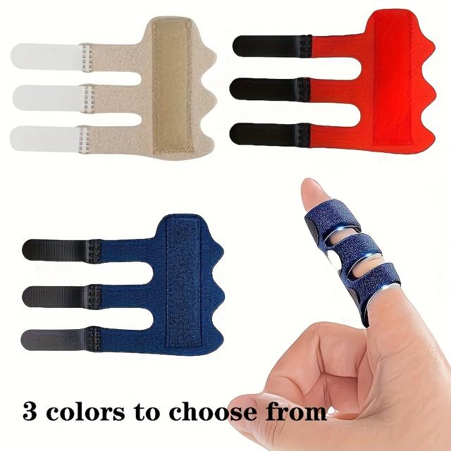 TEMU 3 Color Selectable 5 Finger Fixed Sports Finger Cots, Convenient For Carrying , Best For Christmas, Perfect For Thanksgiving