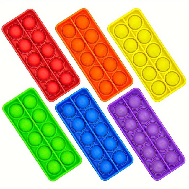 TEMU 6pcs/pack Ten Frames Math Games Numbers Counting Learning Toys, Sensory Push Toys, Classroom Supplies Educational Stationery Manipulatives For (unprinted)
