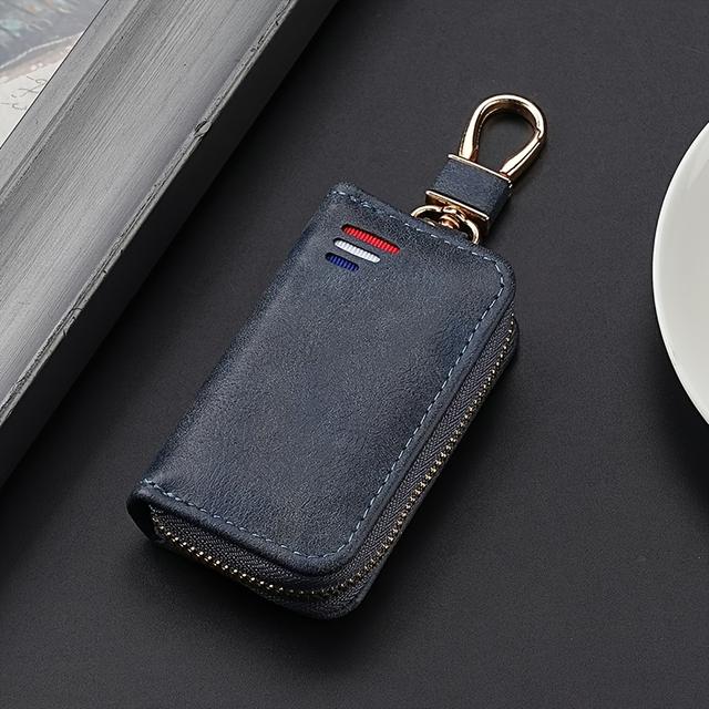 TEMU 1pc Men's Key Pouch, Lightweight And Compact Waist-mounted Key Bag, Unisex Style, Suitable For Gifting
