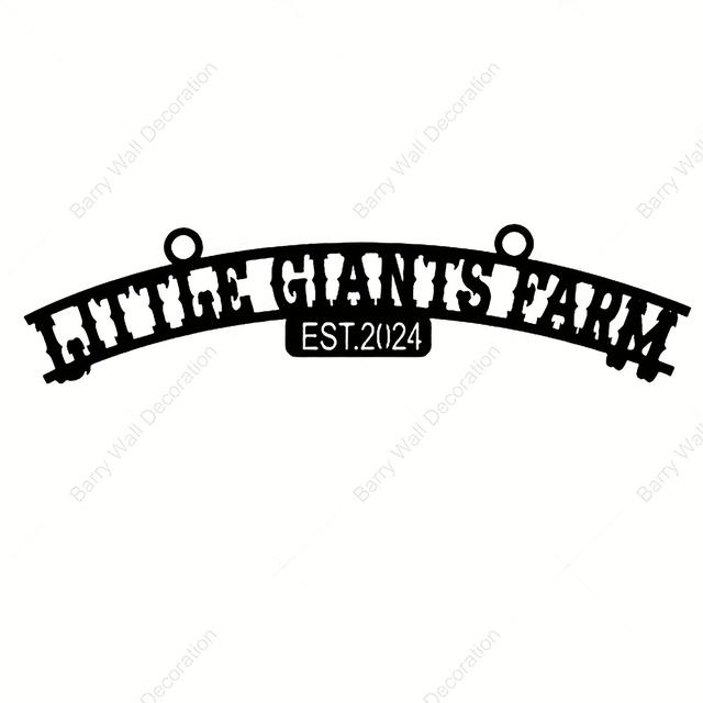 TEMU Custom Ranch Farm Sign - Black Matte Metal, Large Hanging Country Style For Outdoor Poultry House Decoration, Chicken, Duck, Cattle & Sheep Stable Sign, Farm Sig