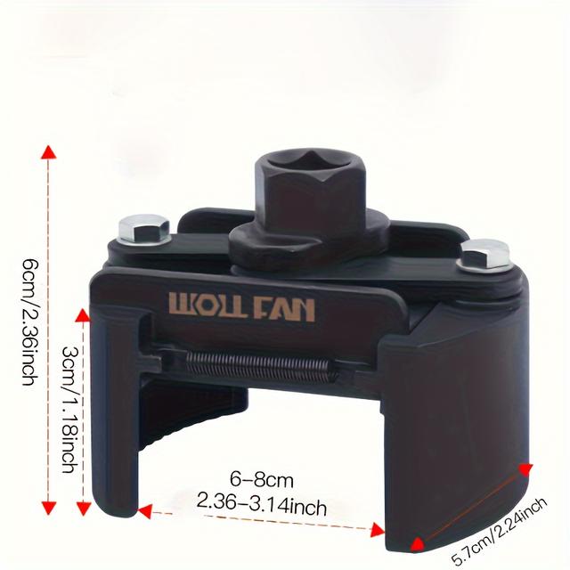 TEMU Llave de filtro de aceite multifuncional en forma de U estilo alemán, filtro de aceite, llave universal ajustable de dos , nuevo .