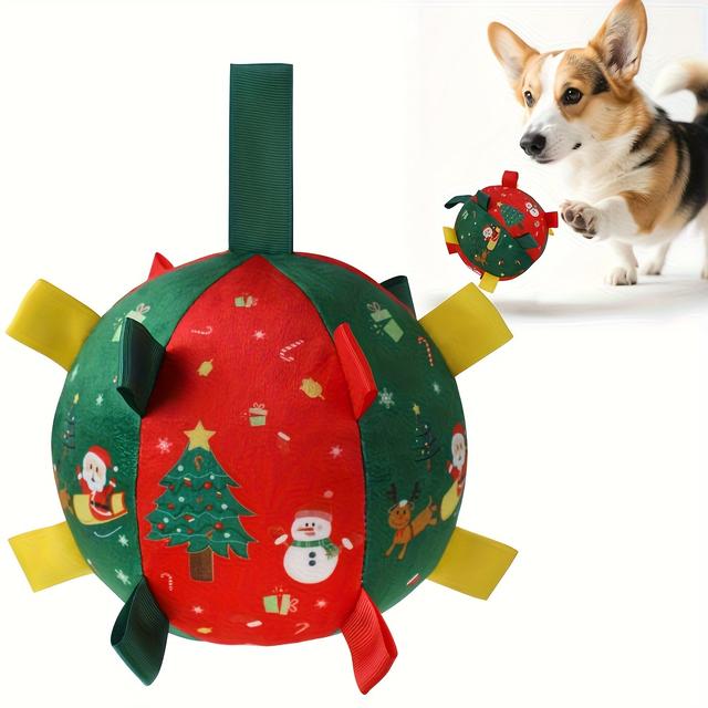 TEMU [dog Toy Ball] Football-shaped Teeth Grinding And Cleaning Vocal Interactive Training Artifact, Indoor And Outdoor Bite-resistant Boredom Relief Artifact, Essential Toy For Pets To On