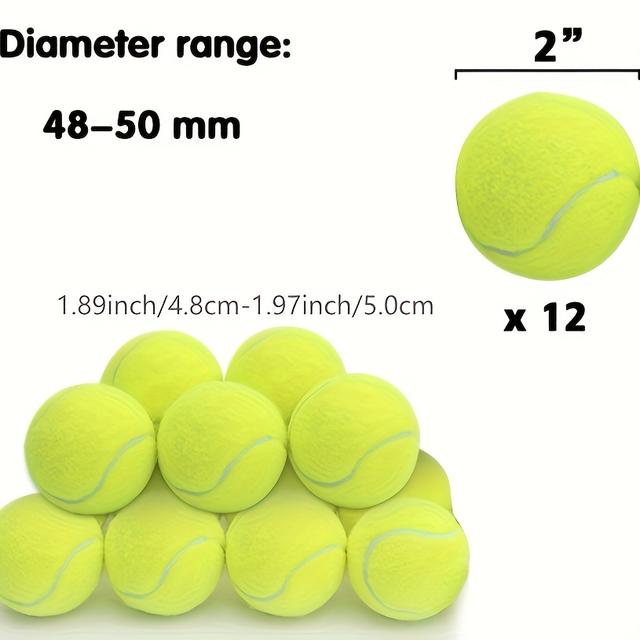 TEMU 12 Pack Of Mini Tennis Balls For 2 Inch Dog Ball Launcher Mini Tennis Ball Interactive Dog Toy Pet Ball, Interactive Dog Play Ball, For Puppies, Good For Pets To Play, Without Battery
