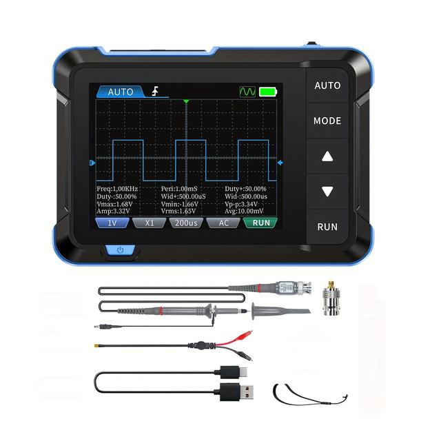 TEMU 1pc DSO153 Digitale Tragbare Oscilloskop Signalgenerator 1MHz 5MSa/s Abtastfrequenz Elektronik Reparaturwerkzeuge
