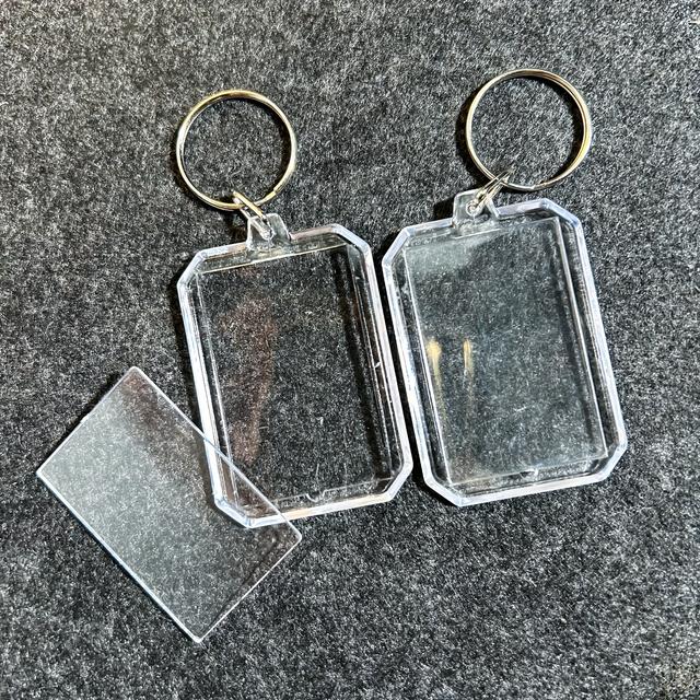 TEMU Frames, Keychains Made Of Acrylic With High-definition , And Metal Hanging Buckles Can Hold Photos, Parent- Photos, Pet Photos, Holiday Gift Pendants