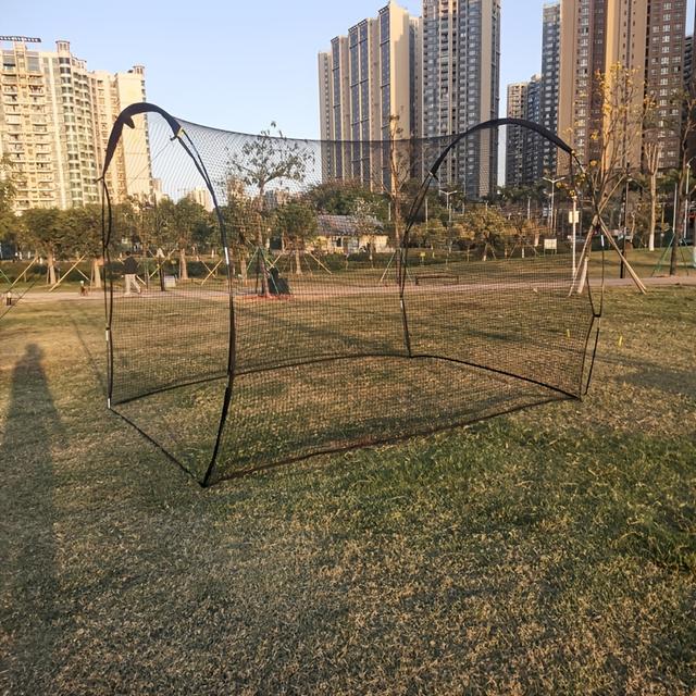 TEMU 13ft x 10ft x 10ft Schlagkäfig, Freistehende Bogenstruktur & Tragbarer Schlagkäfig für den Garten, Solide Stabile Quadratische Struktur für Langzeit-Nutzung im Freien