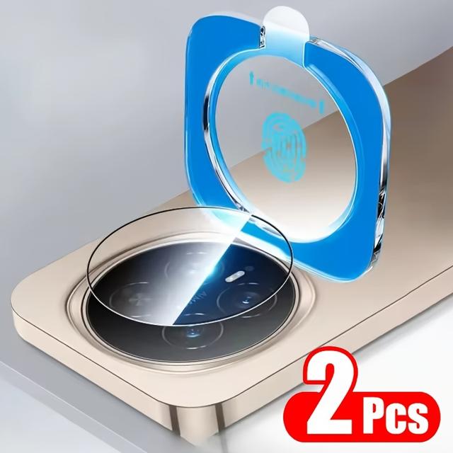 TEMU 2pcs Suitable /8 Pro Large Window Instant Adhesive Lens Protective Film Tempered Glass Lens Protector