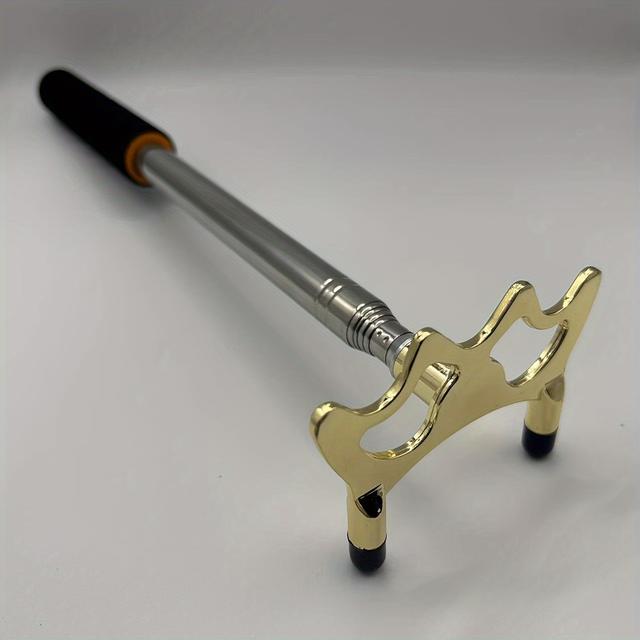 TEMU Tacada Telescópica de Aço Inoxidável para Piscina, Tacada com Ponte Destacável, Jogo de Bilhar para Competição, Telescópica Antiderrapante