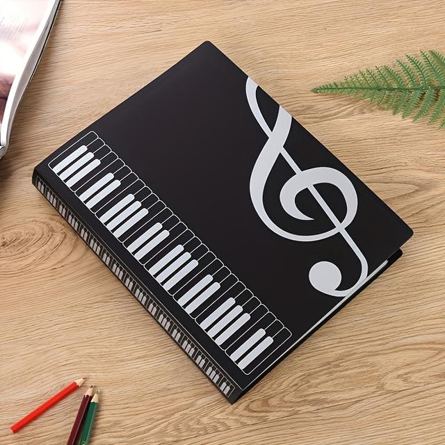 TEMU A Folder With 40 Pockets, Of Holding 80 Pages On , Designed For Guitar Sheet Music, A4 Data Music Scores, Five- Sheets, And Piano Scores.