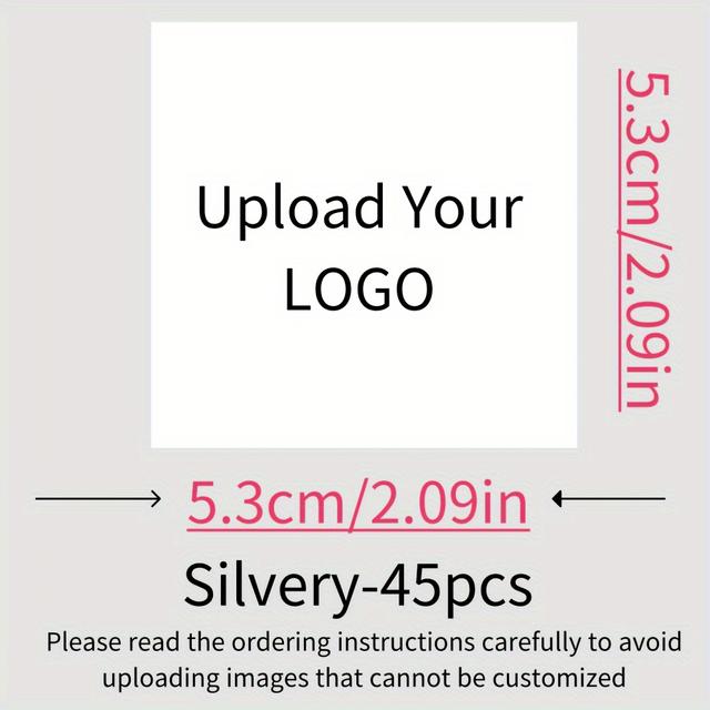 TEMU [خصم] ملصق طباعة نقل المعادن، فاصل شعار المنتج، ملصق ذاتي اللصق، محفورة، ملصق ختم حراري، ملصق معدنية