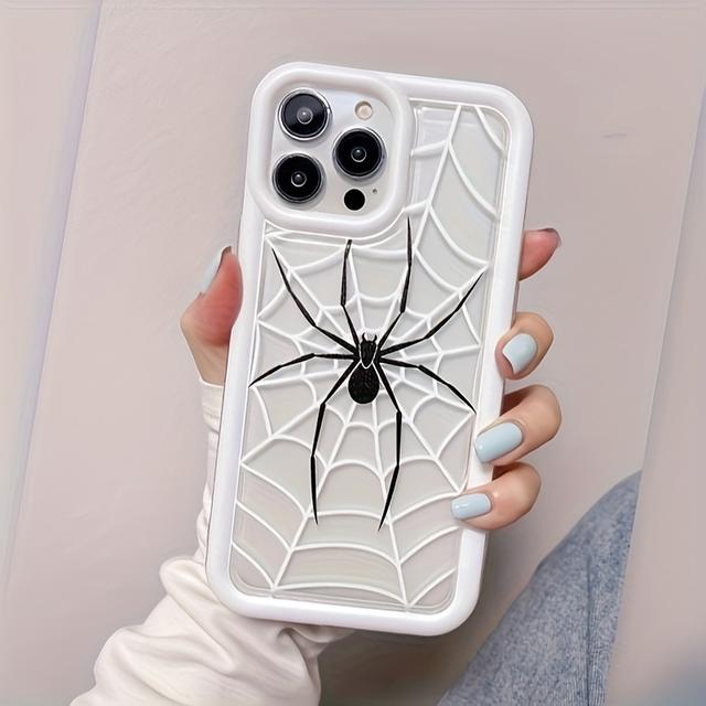 TEMU Funda para teléfono: con estampado de grande negra
