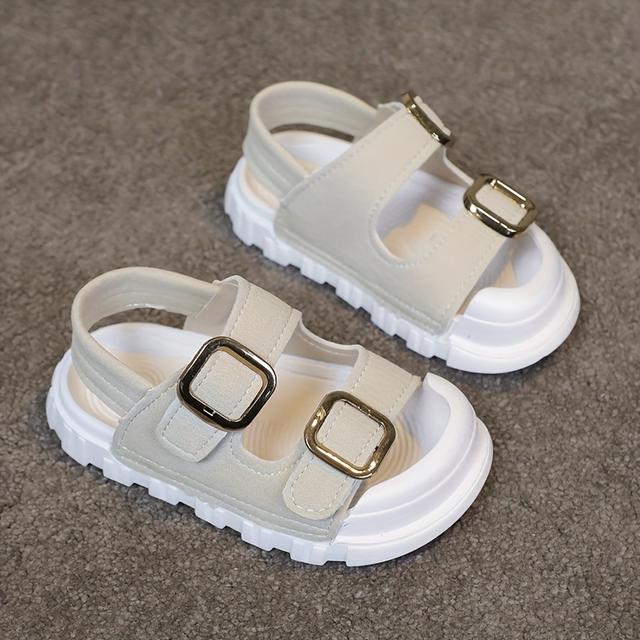 TEMU Kids' Unisex Sandals Summer 2025 Soft-sole Sports Closed-toe Baby Casual Anti-slip Anti-toe