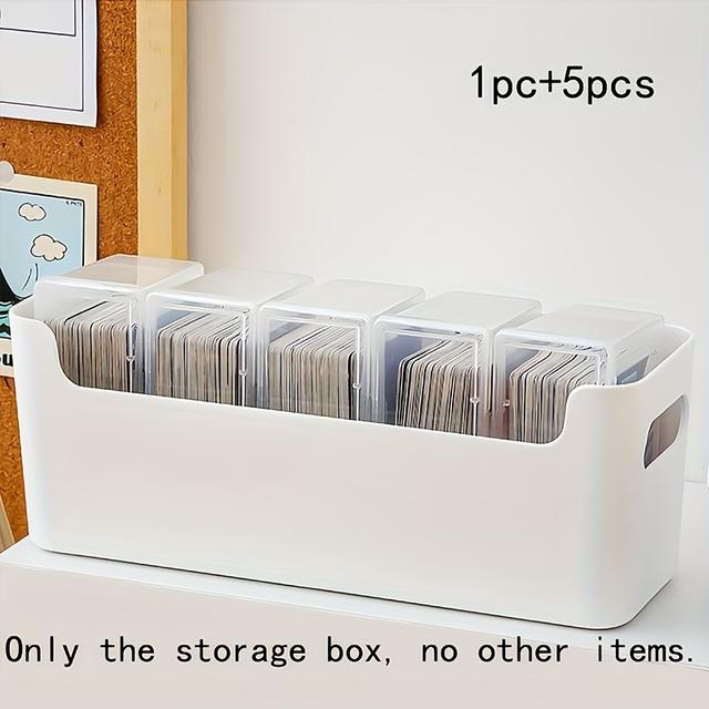 TEMU A Set Of 6 Card Storage Boxes, Consisting Of 1 Large Box And 5 Small Boxes