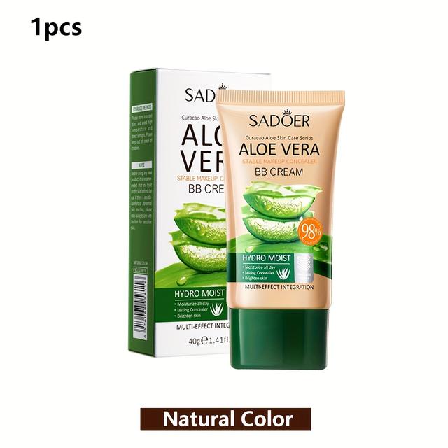 TEMU 1/2pcs Aloe Concealer Bb Cream, Moisturizing Foundation Make-up Primer, Full Coverage Concealer For Types, Matte Effect, Covering Pores And Defects, Bb Cream, Foundation Make-up