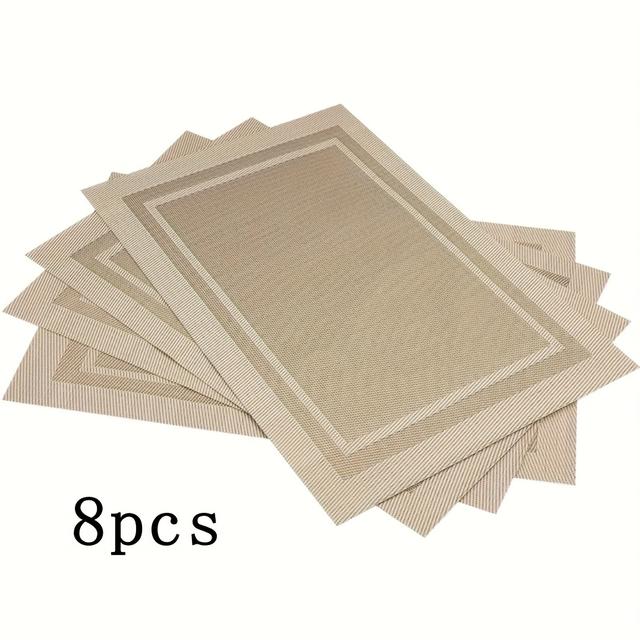 TEMU Värmebeständiga bordsmattor tillgängliga om 4, 6 eller 8, vilka är tvättbara, halkfria och att .