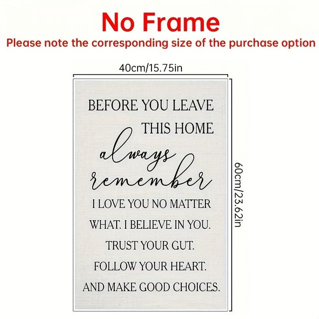 TEMU 1pc Black And Grey Love Canvas Wall Art: A For Home Decor - Bedroom, Living Room And Bathroom