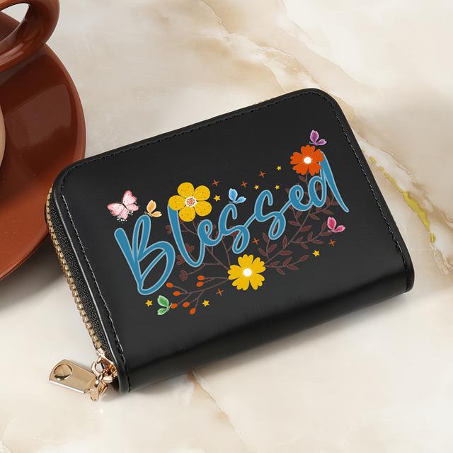 TEMU Fashionable Printing, High-quality Women's Card Case, Short Zipper Wallet, Credit Card Cover, Women's Short Wallet