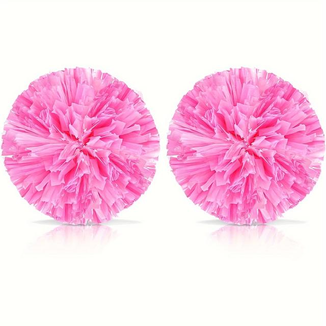 TEMU 2pcs Cheerleading Pom Poms, Suitable For Dancing And Sports Events