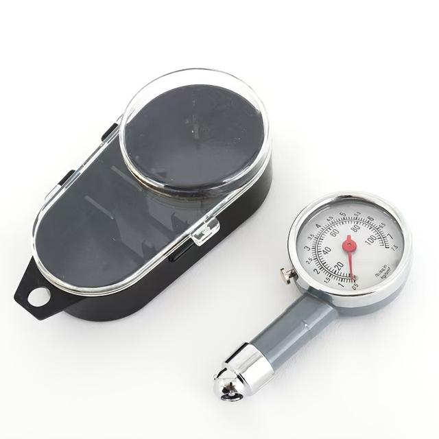 TEMU Manómetro de presión de neumáticos de alta precisión, herramienta portátil de monitoreo de presión de neumáticos para neumáticos de coche, medidor de presión de neumáticos mecánico