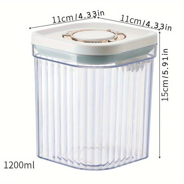 TEMU Dispensador Portátil de Fórmula para Bebés, Contenedor de , de Almacenamiento de Alimentos con Tapas Selladas, Diseño de Rejilla Separada de Gran Capacidad, a Prueba de Humedad