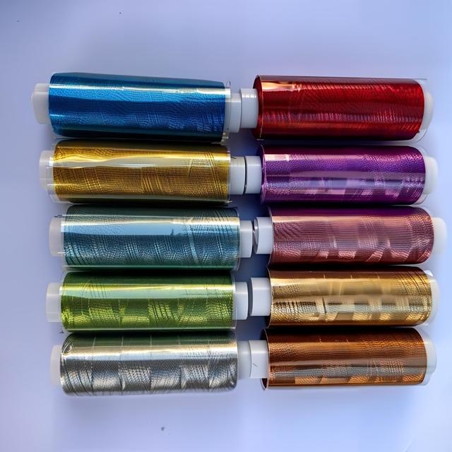 TEMU 10pcs, 2000m, 10 Colors, Embroidery Thread, Home Decor Scenes, Clothing , Sewing, Accessory Making, Holiday Gifts