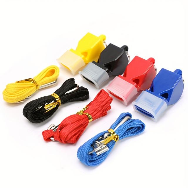 TEMU 4pcs Whistle, Basketball Football Sports Training Referee Whistle With Rope