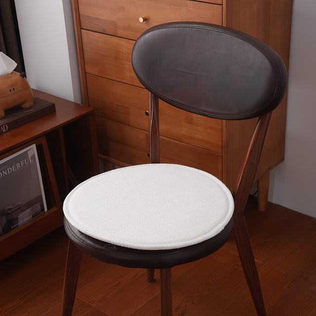 TEMU 2 Stück 4 Stück Mehrfachgröße runde Sitzpolster in einfarbig, geeignet für verschiedene Stühle in der Küche, im Esszimmer und im Wohnzimmer für alle Jahreszeiten