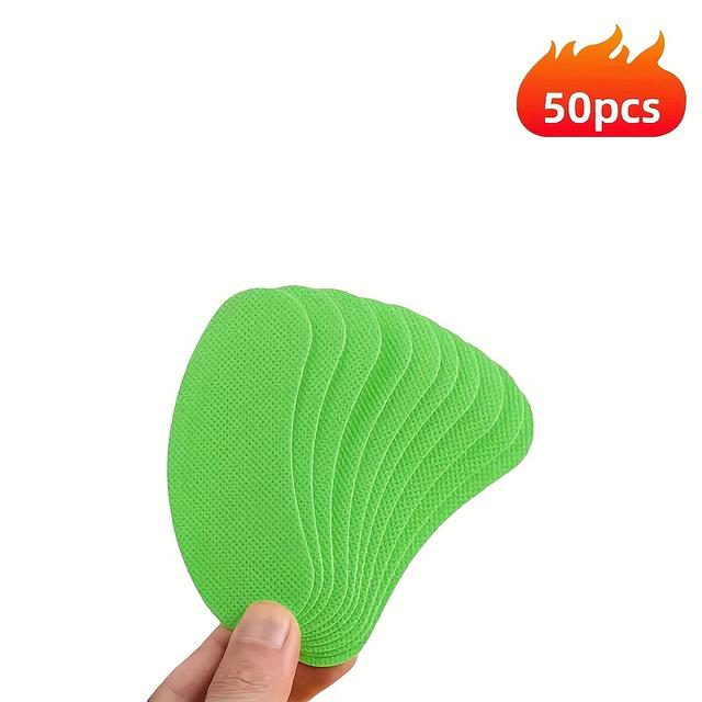 TEMU 50/100/200pcs Lime Scent Shoe Odor Eliminator Patches | Adhesive Insoles For Shoes | Refresh Your Shoes With Lime | Sweat-absorbing Stickers For Gym, Work & Daily Life | Unisex