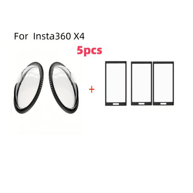 TEMU 2 Lens Pc Protective Covers + 3 Protective Films Suitable For X5 X4 Accessories