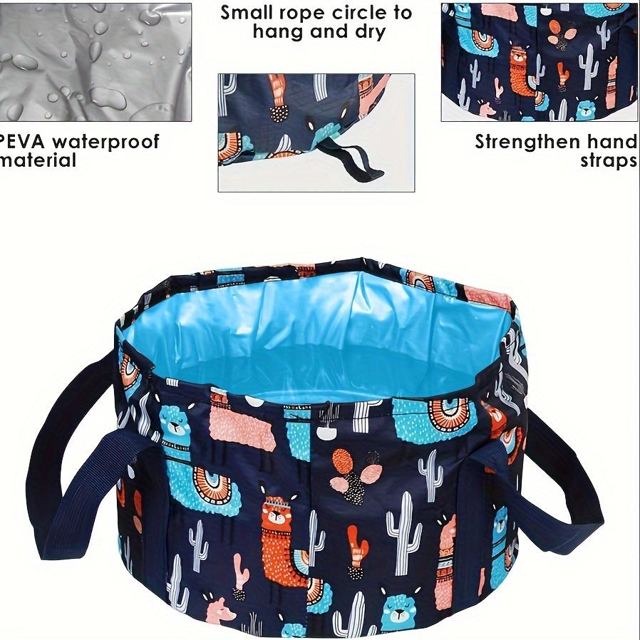 TEMU Foldable Portable Household Foot Bath Tub, Foot Bath Bag, Foot Bath Tub, Outdoor Face Washing And Laundry Tub, Travel Foot Bath Tub, Suitable For Home, Outdoor, And Travel