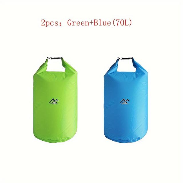 TEMU 2pcs 5l/10l/20l/40l/70l, 210t Titaf Outdoor Collapsible Bag, Outdoor Hiking Water Sports Boating Camping Outdoor Bag