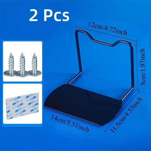 TEMU Juego de 2 soportes metálicos resistentes para que el colchón se deslice, postes de soporte de esquina, diseñado para la estabilidad del colchón, lavar a recomendado - Color: Negro