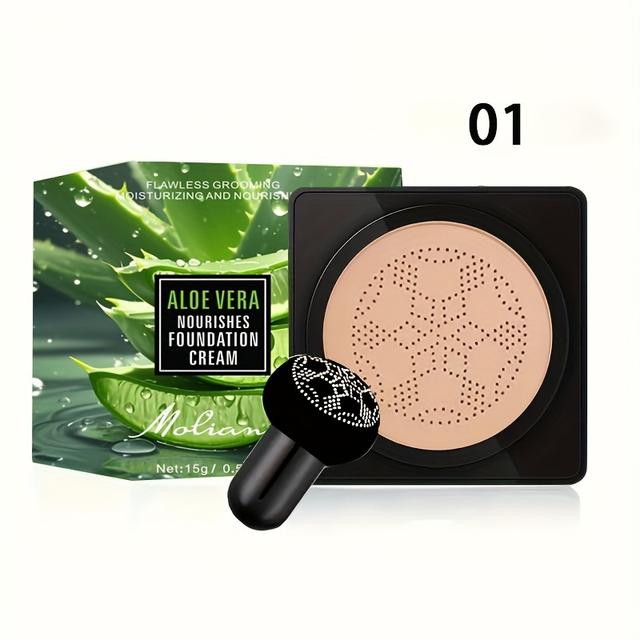 TEMU 1pc Air Cushion Concealer, Oil-control, Non-caking, Hydrating, Long-lasting, Niche, For Dry Skin, , Waterproof, Sweat-proof, New