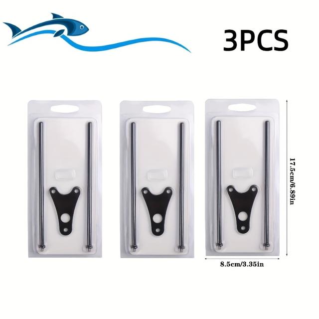 TEMU Jsfun 3pcs/4pcs European Carp Fishing Accessories, Bite Indicator Bracket For Fishing, Fishing Alarm Windbreak Rod Outdoor Fishing Components
