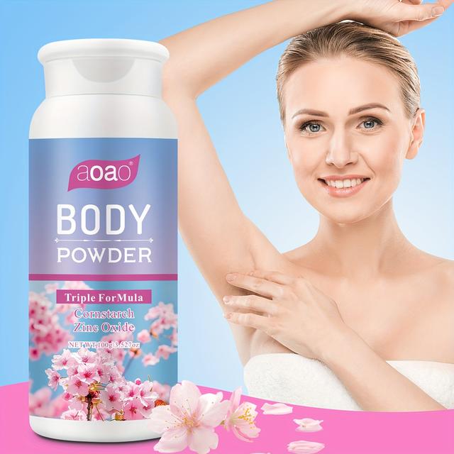 TEMU Pó Corporal com de e Óxido de , Aloe Vera e , Fragrância Fresca de Flor de , 100g