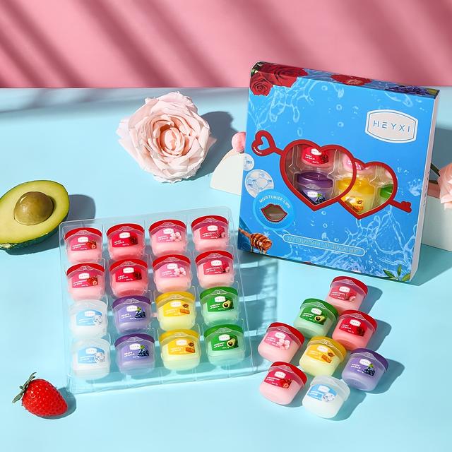 TEMU Moisturizing Lip Balm Set For Daily And Night Use, Moisturizing And Hydrating Lip Care, 16pcs Home Kit, Christmas Gift, Valentine's Day Gift