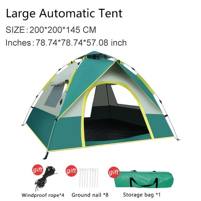 TEMU Koala Outdoor 4-person Tent With 2 , Double-layer Design, Lightweight Easy Setup, Use, Spacious For