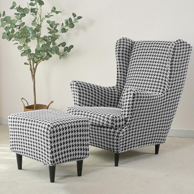 TEMU 3pcs/set Tiger Stool Cover Set With Seat Cushion Cover And Footrest Cover