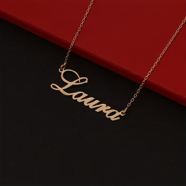 TEMU Personalized Creative Diy Customizable English Letter Name Necklace (customized Information English Letters)