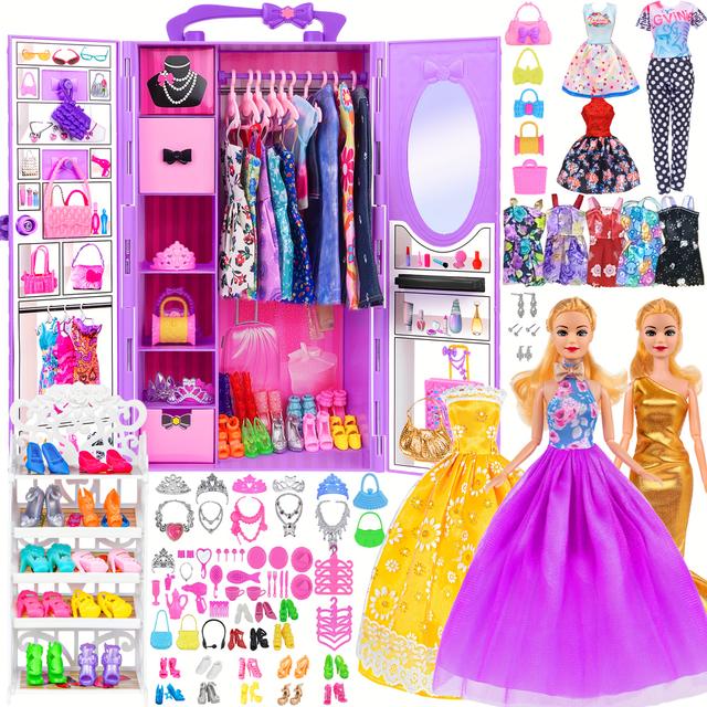 TEMU 11.5 Inch Doll Wardrobe And Clothes Combination